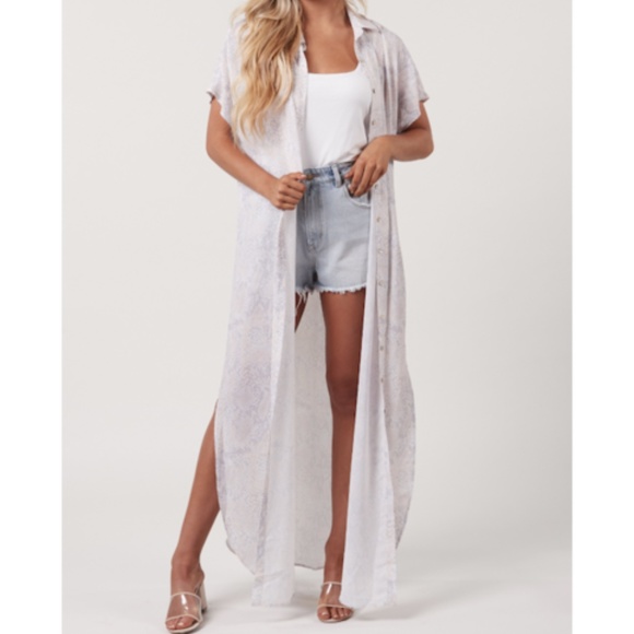 DEVIN SNAKESKIN Print DUSTER/DRESS - Picture 1 of 11